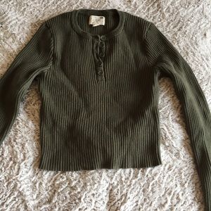 thick green long sleeve